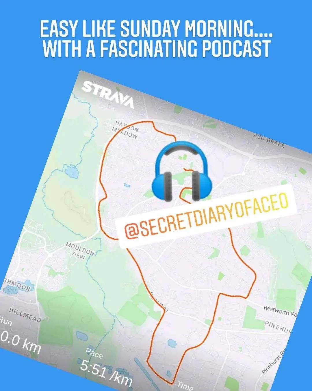 Fascinating podcast on this morning's run! @secretdiaryofaceo #running #runningmotivation #runnersofinstagram #podcasts #podcast #ukrunchat